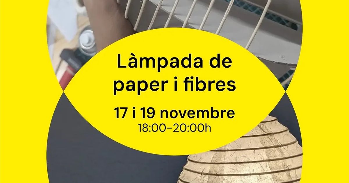 Làmpada de paper i fibres